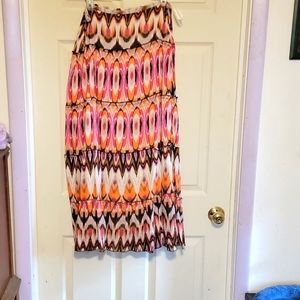 DIMRI Size M Multi colored Flowing  Lined Skirt